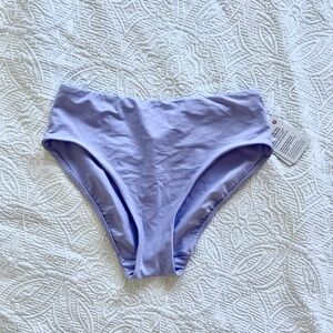 NWT Lululemon Purple High Waist Bikini Bottoms sz 4